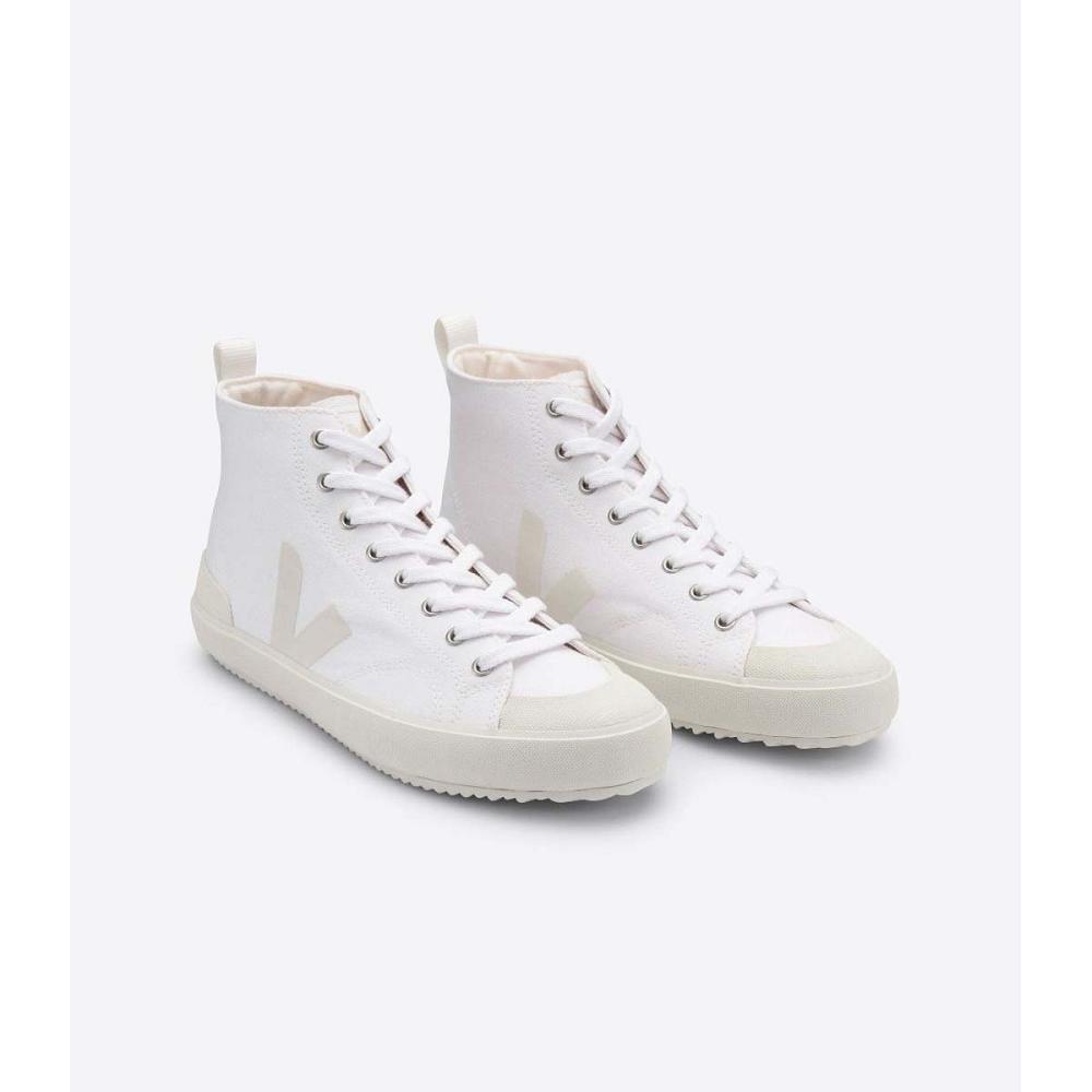 Men's Veja NOVA HIGH TOP CANVAS PIERRE High Tops White | ZA 103FDN